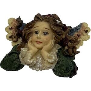 Vintage Porcelain Angel Brooch